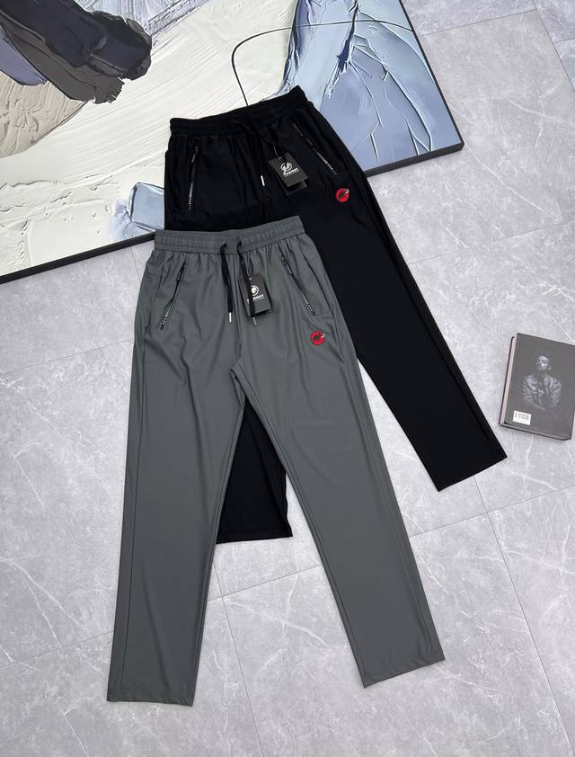 Mammut Ice Silk Woven Quick-Drying Sports Straight Trousers Ice silk woven high