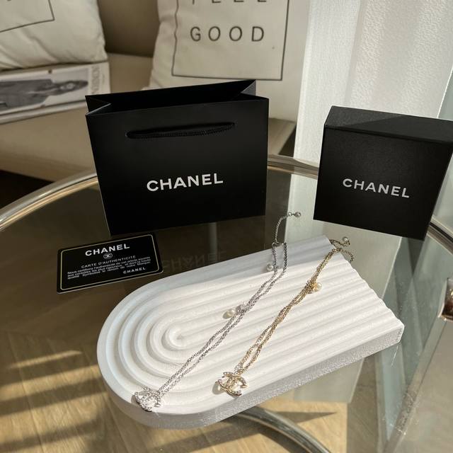 Chanel's new necklace is so beautiful, it looks like it has been turned on. This