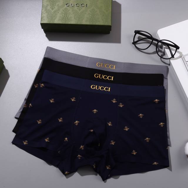 New product! Original quality from Gucci Fendi, boutique boxed men's underwear!