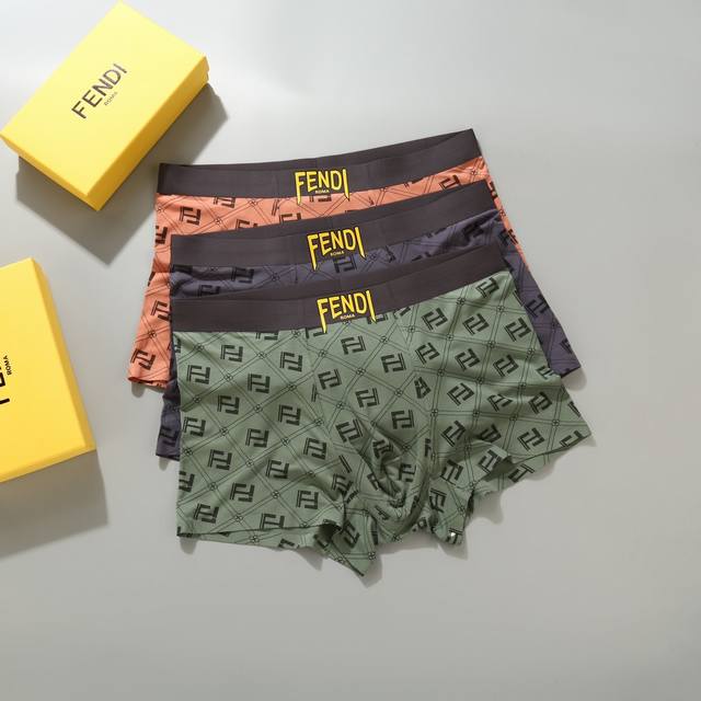 New product! Fendi! Original quality! Premium boxed men's underwear! Foreign tra