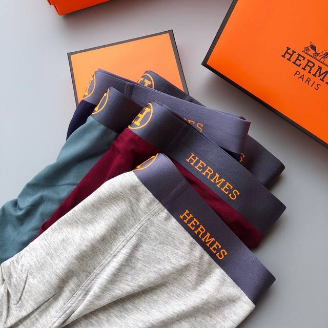 Hermes classic and fashionable men's underwear! Foreign trade orders, original q