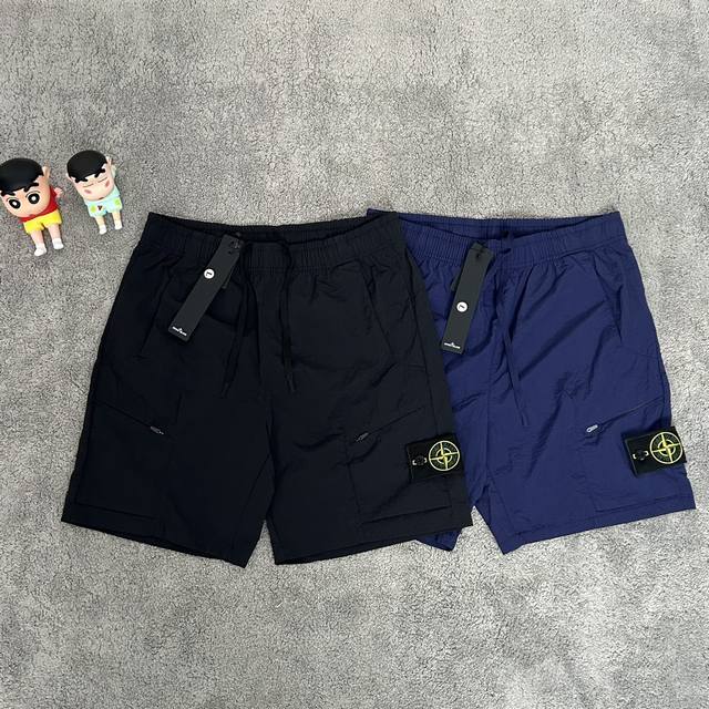New workwear all-match outdoor five-point beach shorts real photos! Stone Island