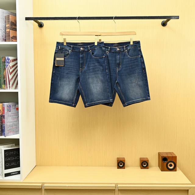Zegna 25S latest summer business casual men's denim shorts! Original original or