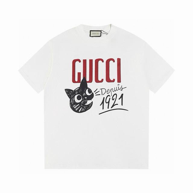 Gucci 1921 series short-sleeved T-shirt High-quality delivery! The original fabr