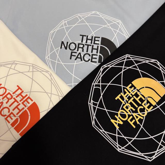 The North Face Tnf letter T-shirt for couples, outdoor, comfortable, breathable