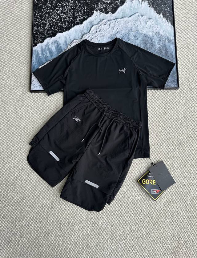 One set, Arctertx 2025 summer new breathable elastic ice silk cool sports casual