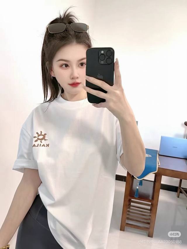 Kailas 25Ss new printed back large logo loose unisex round neck cotton short-sle