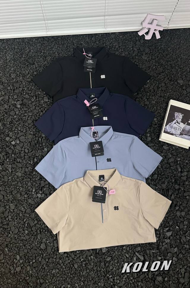 No discount Kolon Sport 25Ss new summer lapel Polo shirt, outdoor breathable sho