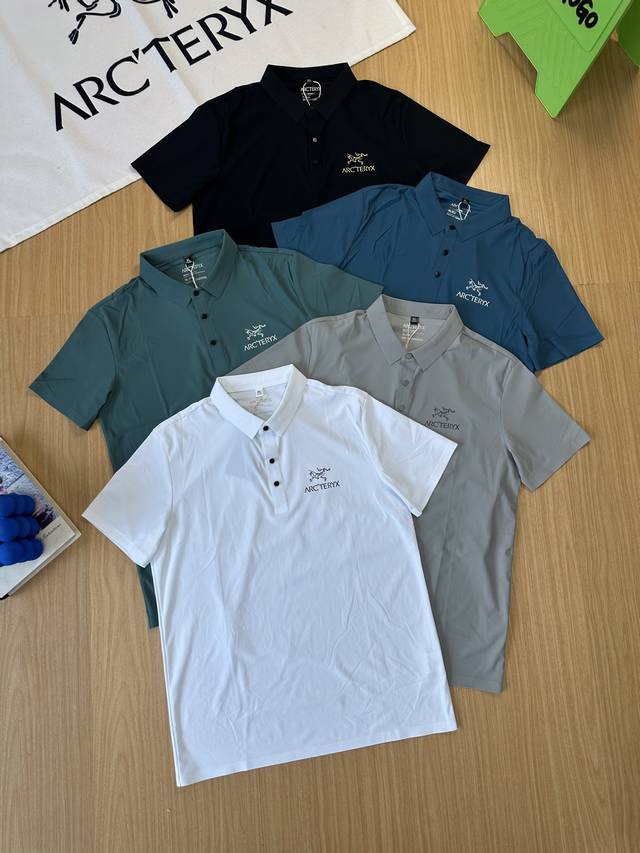 Arcteryx Arcteryx lapel chest logo short-sleeved T-shirt, men's summer Polo shir