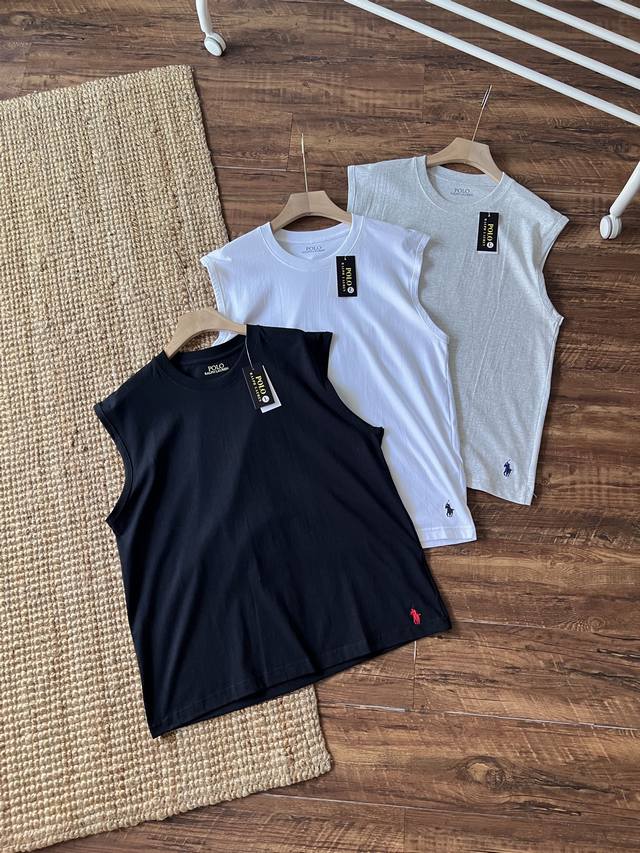 Polo Ralph Lauren men's T-shirt embroidered cotton vest, online 600+ trade reaso
