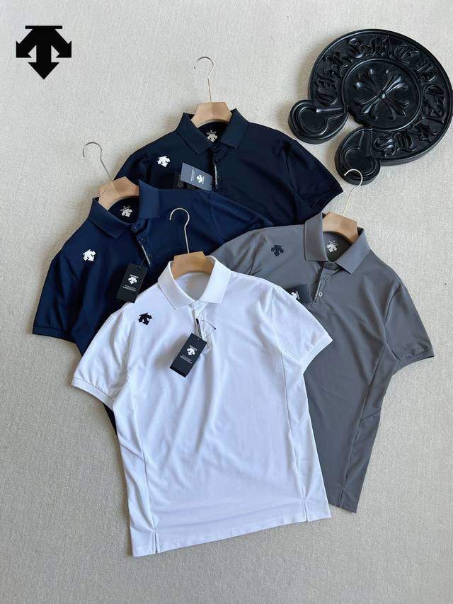 Descente Training Upf80 sunscreen men's short-sleeved Polo shirt is a hot item i