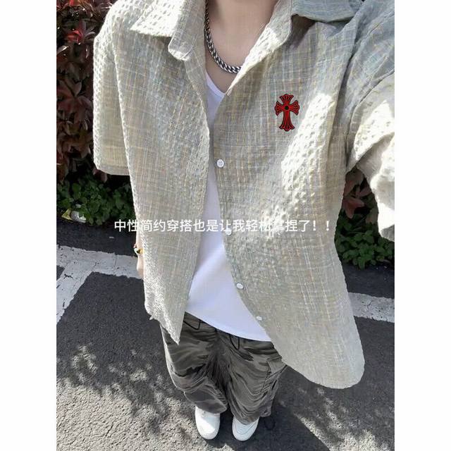 Chrome Hearts short-sleeved shirt top It looks great whether worn alone or with