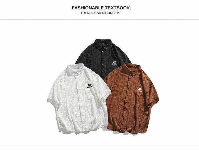 Kaleshi short-sleeved shirt top is very good-looking whether worn alone or with