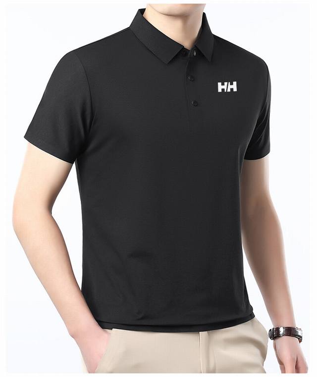 The same style as the Helly Hansen counter short-sleeved Seco men's top, quick-d