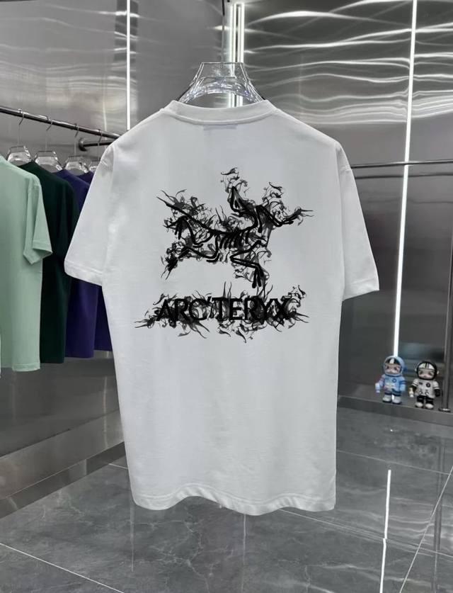 Arc'teryx retro couple print short-sleeved T-shirt with dropped shoulders Heavy