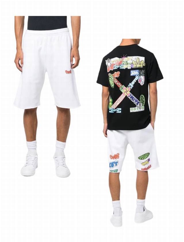 In stock: #Ss new spring and summer products! Brand: Off-White Colorful Logo Bad