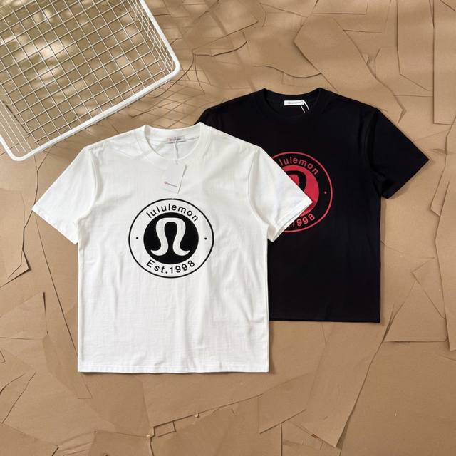Lulu Lululemon circle letter round neck short sleeve 85 Lululemon official websi
