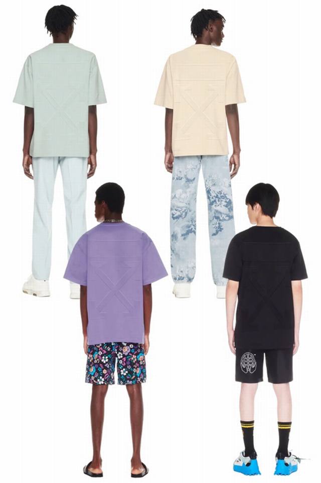 In stock: # Ss latest spring and summer style Brand: Off-White embossed arrow sh