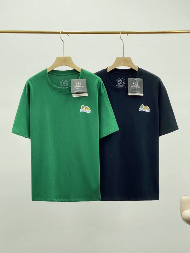 Kolon Sport Jeon Hwangil illustrator co-branded men's and women's round neck sho