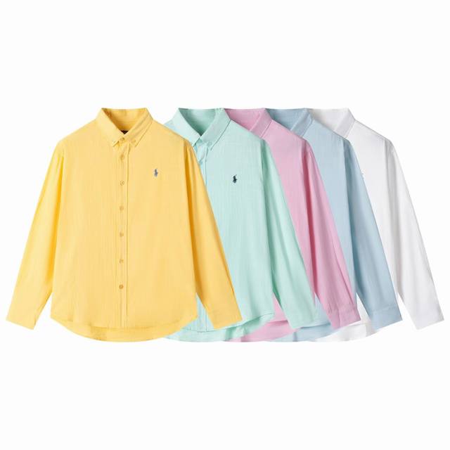 Ralph Lauren pony logo linen embroidered shirt Ralph Lauren pony logo cotton and