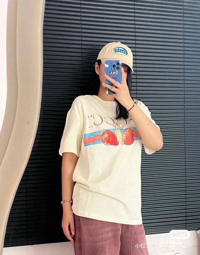 New arrival, exclusive custom high version Gucci summer Peter Rabbit graffiti gr