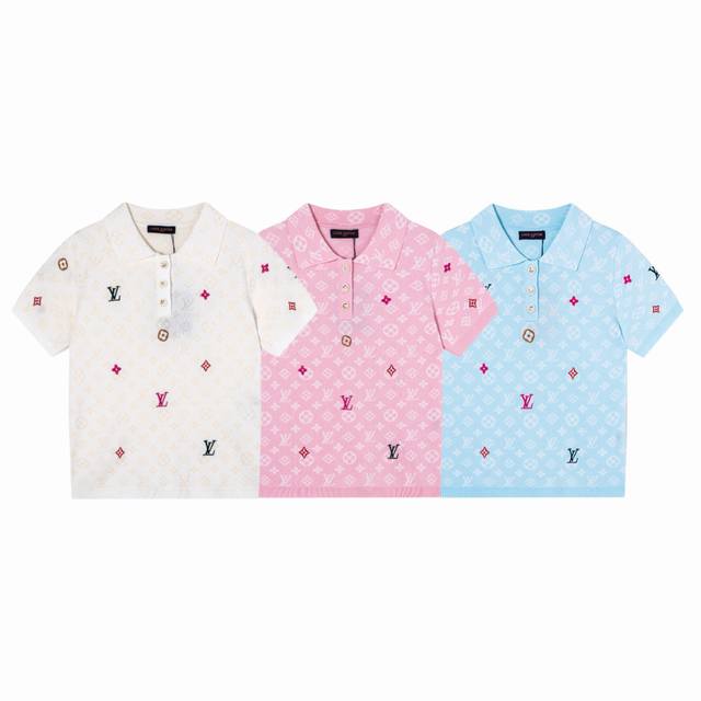 Louis Vuitton Lv 25Ss spring new dark jacquard knitted embroidery logo women's k