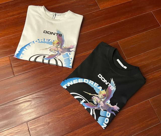 Hili Roth Pegasus Tee, classic European and American style, black and white, ver