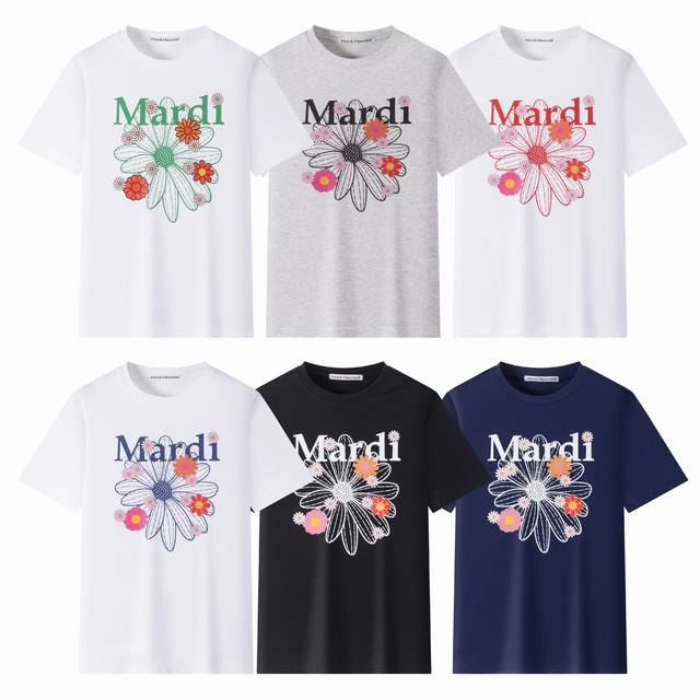 Mardi floral daisy short-sleeved women's style Xiaohongshu internet celebrity li