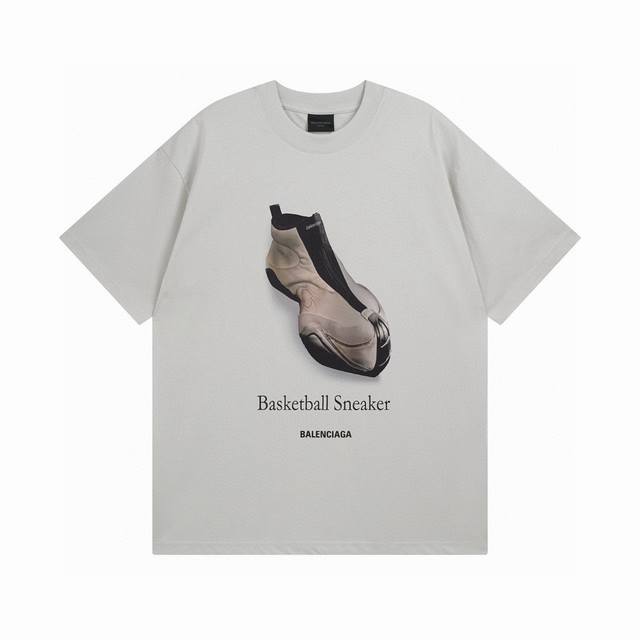 Balenciaga 2025 Ss shoes front and back direct printing short-sleeved T-shirt Th