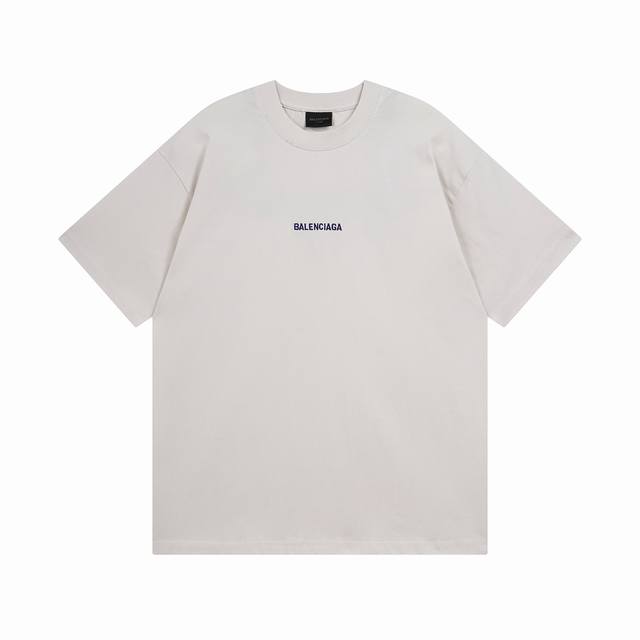 Balenciaga 2025 Ss front and back classic letter embroidery washed and worn dist