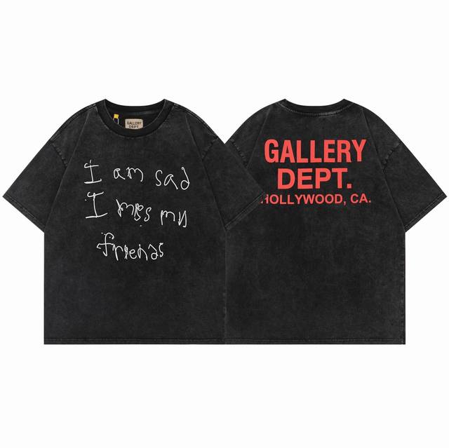 Gallery Dept Retro graffiti letters American washed distressed simple casual tre