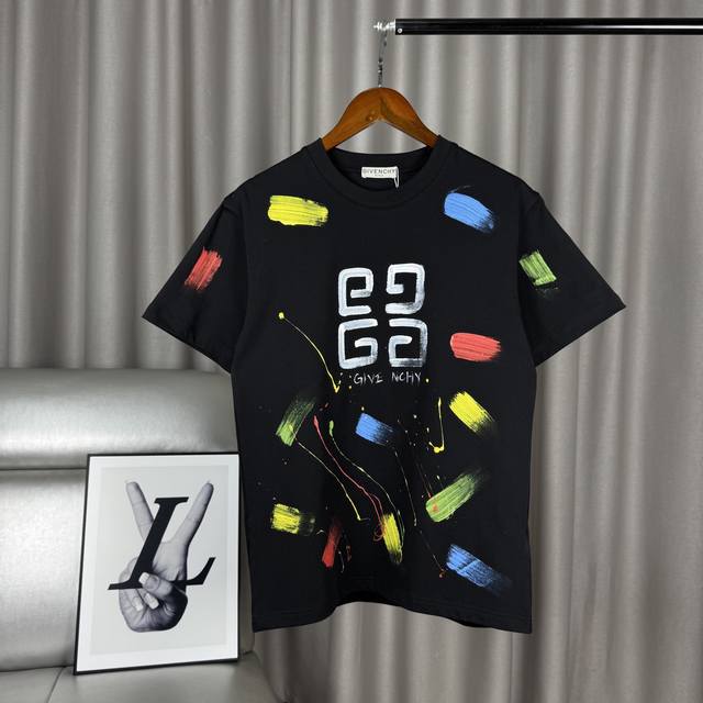 Exclusive product Givenchy Gvc hand-painted graffiti ink-splashed letter logo sh