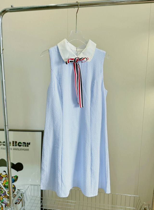 Price P: Product Name: * 24Sstb Lapel College Style Striped Sleeveless Dress Siz