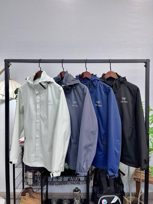 Arc'teryx four-color jacket Arc'teryx hooded outdoor jacket jacket, loose and sl