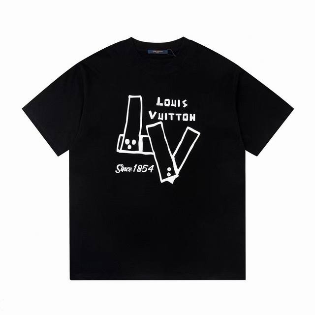 for Lv Louis Vuitton couple casual short-sleeved T-shirt This T is so cool, beau