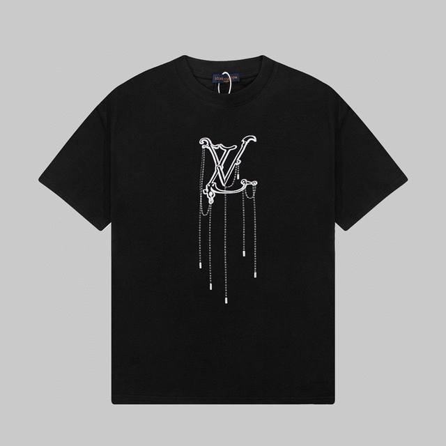 for Louis Vuitton Logo pendant printed short-sleeved T-shirt The pattern design