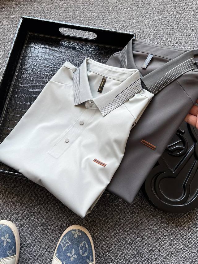 Top luxury Polo shirt from the counter! Popular hit! Zegna Zegna counter new hig