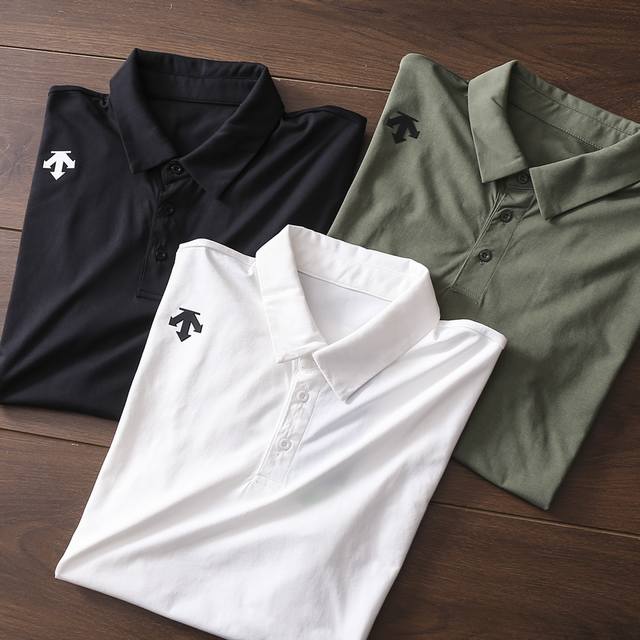 Carefully selected goods! Descente's new men's lapel Polo shirt! The same model