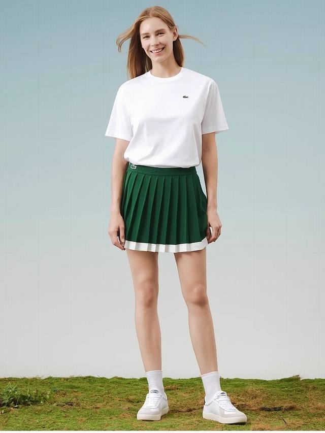 Lacoste French Crocodile Women's Spring/Summer 25 New Fashion Sports Tennis Skir