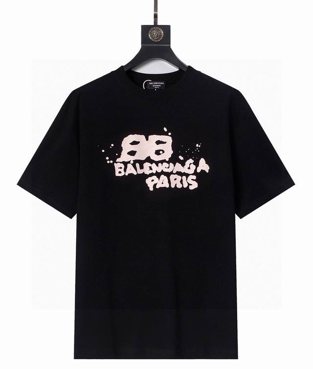 Balenciaga graffiti print short sleeves, popular item on Xiaohongshu | celebriti