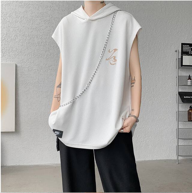 New Nike overseas version 25Ss new three-color high-quality hooded ice silk vest