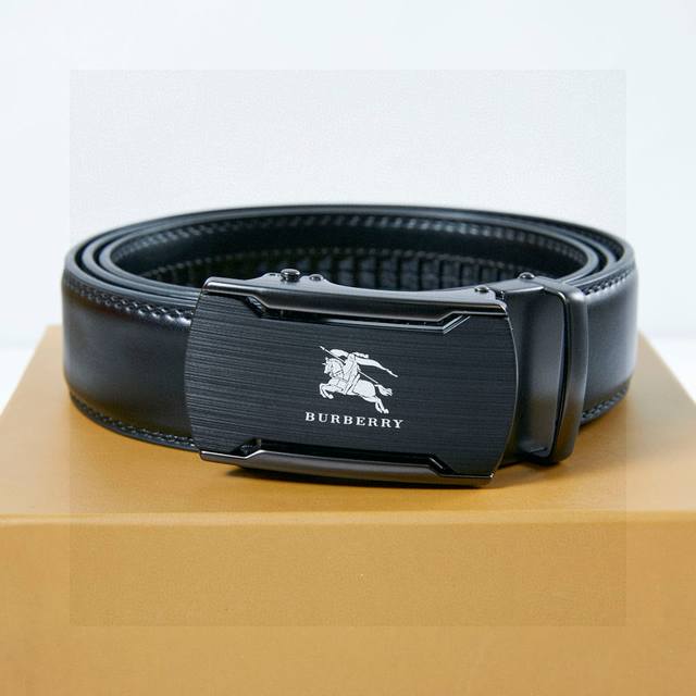 Original Burberry frosted hollow automatic smooth buckle high-quality belt. With