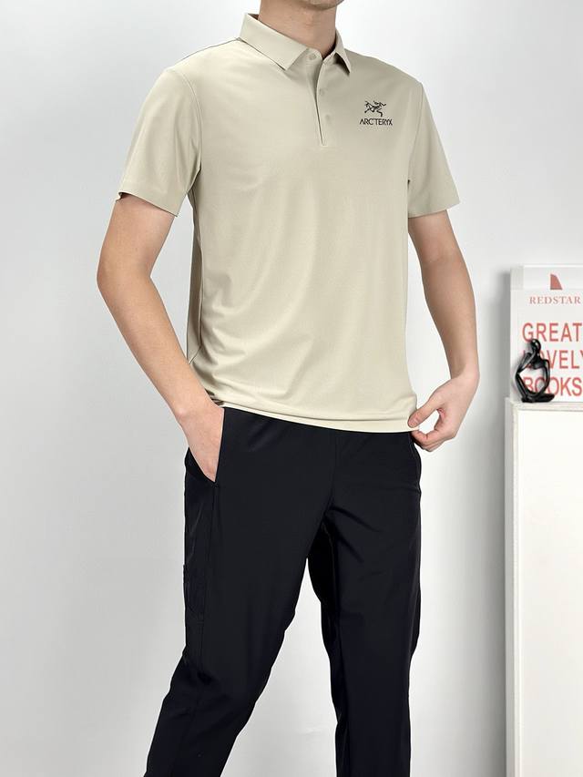 For Arc'teryx Seamless Tape Polo Shirt Color: Black, Light Khaki, Army Green Fab