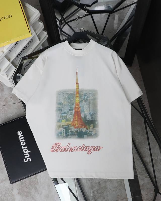 for real photos [Top version] Balenciag 24Ss Tokyo Limited Eiffel Tower Night Vi