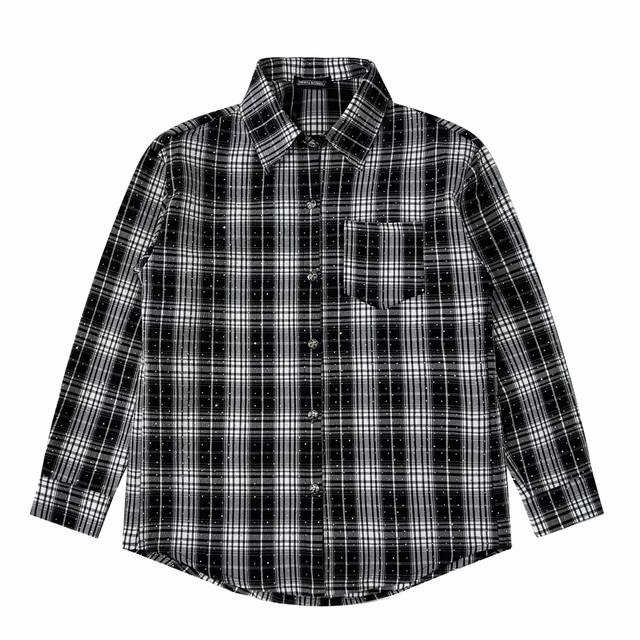 Chromehearts Ch Chromehearts Gypsophila hot diamond shirt is a must-have for nig