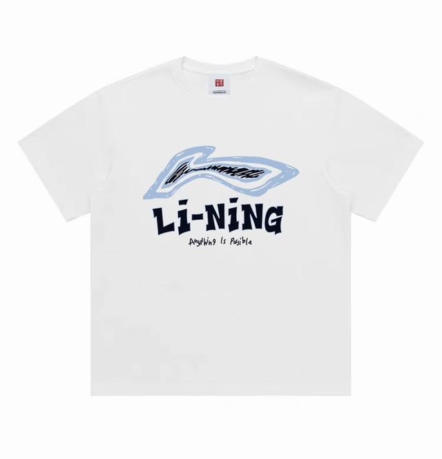 Li-Ning China Li Ning 24Ss Everything is Possible English round neck short-sleev