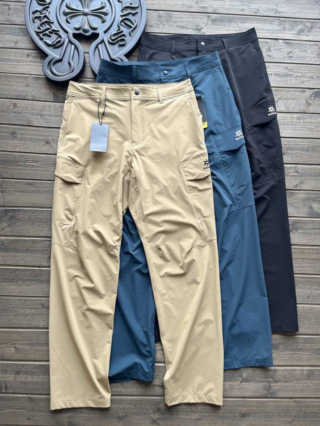 High-end Kaleshi multi-pocket quick-drying workwear Color: Black Khaki Blue Size