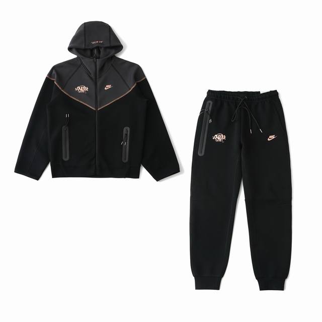 Top and pants original version Nike x Central Cee joint Tech Fleece Windrunner b
