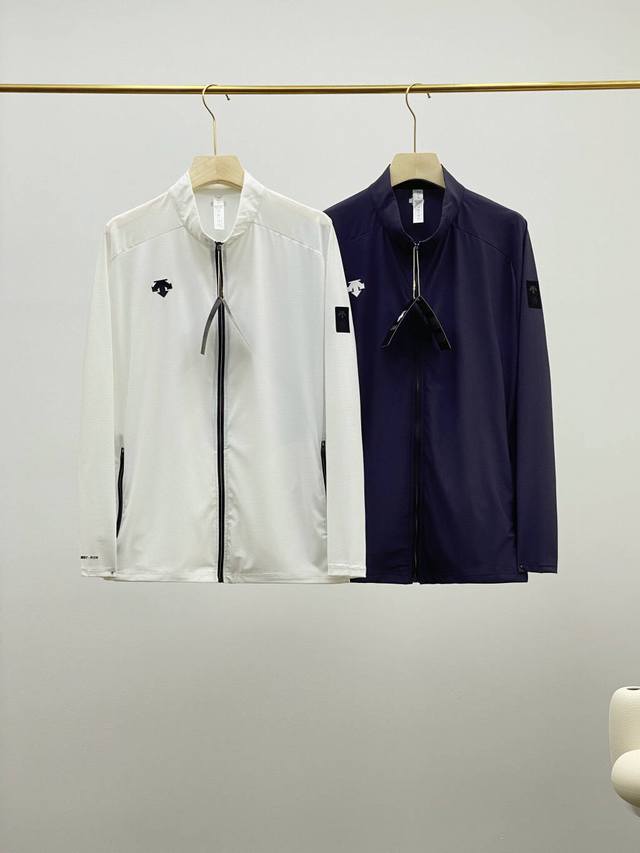 for Descente men's stand-up collar outdoor sports casual skin coat! summer new o