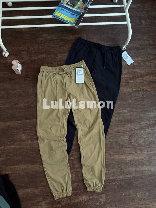 Lulu men's summer laser-perforated lightweight trousers Cool four-way stretch fa